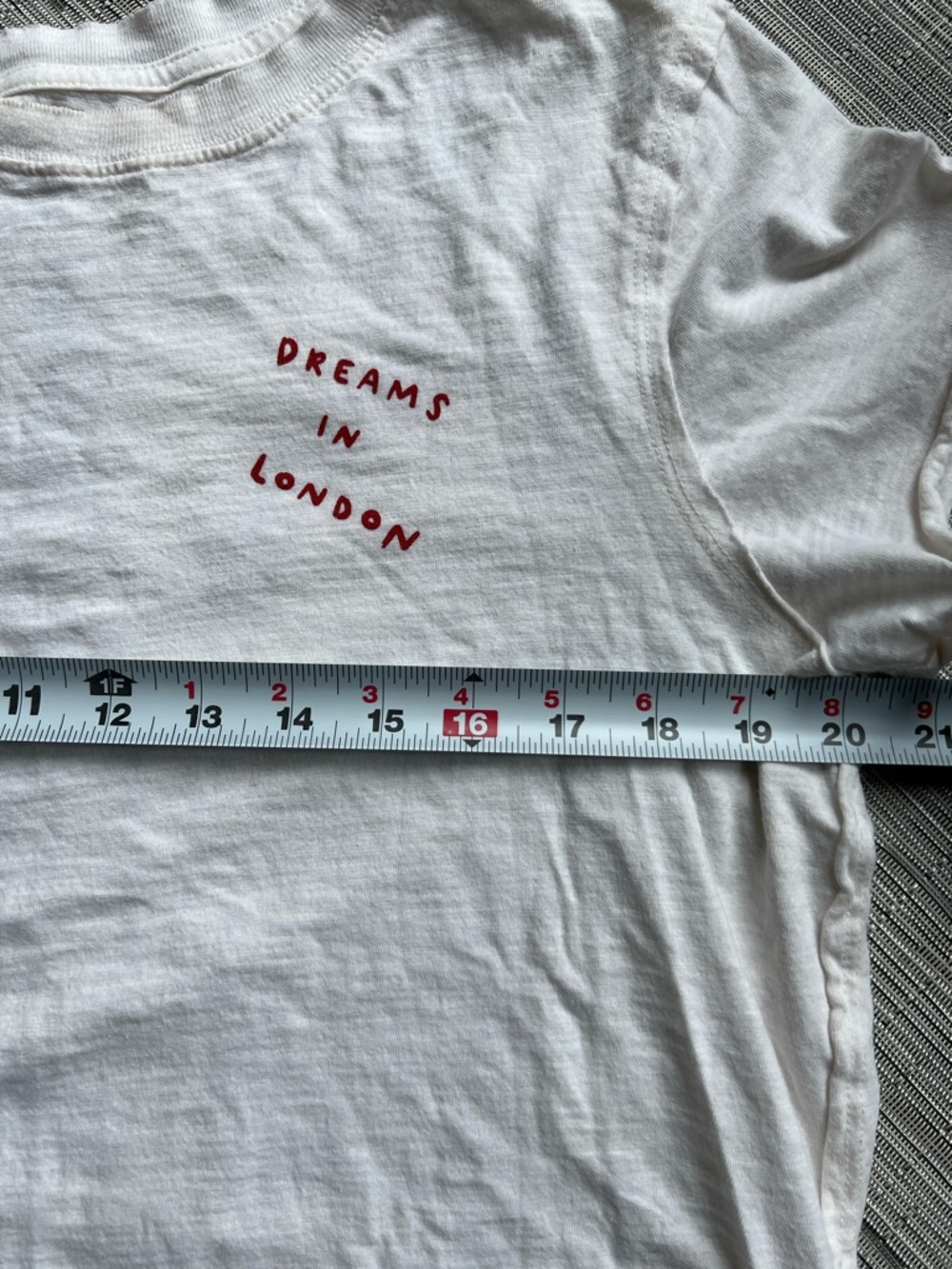 Anthropologie Maeve White Graphic Tee London Small - Picture 7 of 8